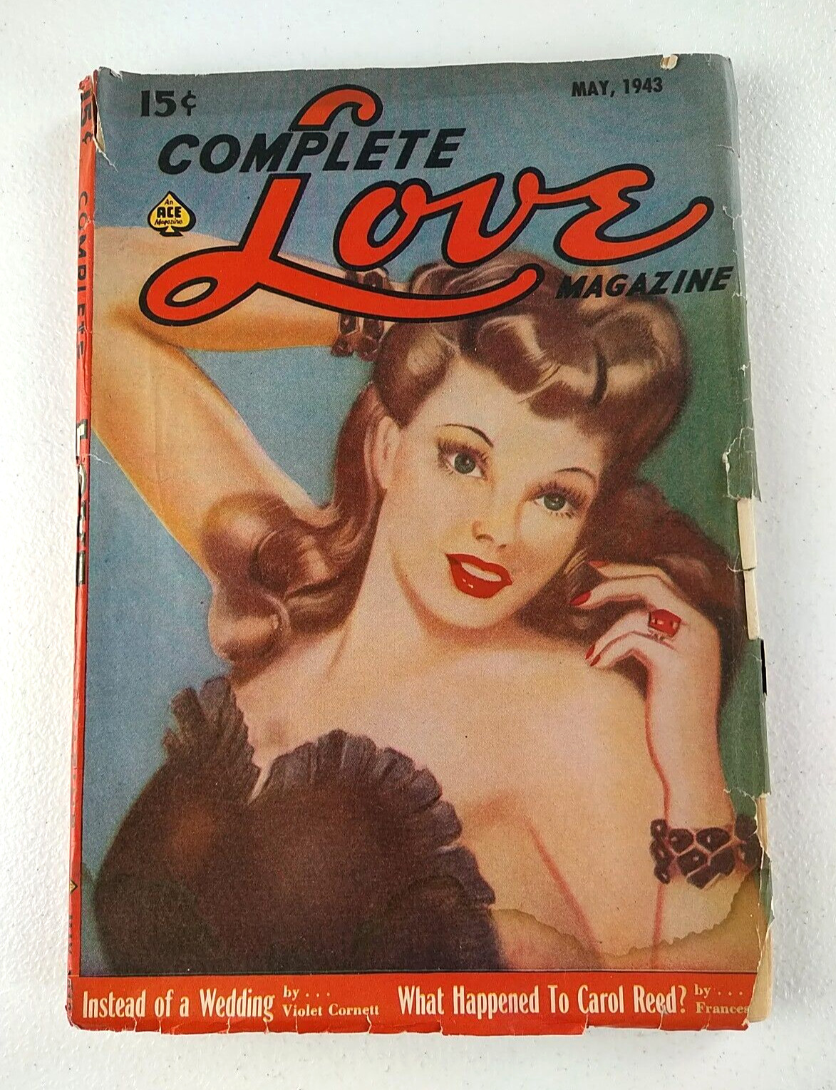 Complete Love Magazine 1943 Vol. 7, #8 RARE WWII Era Pulp, Ace, Carol Reed