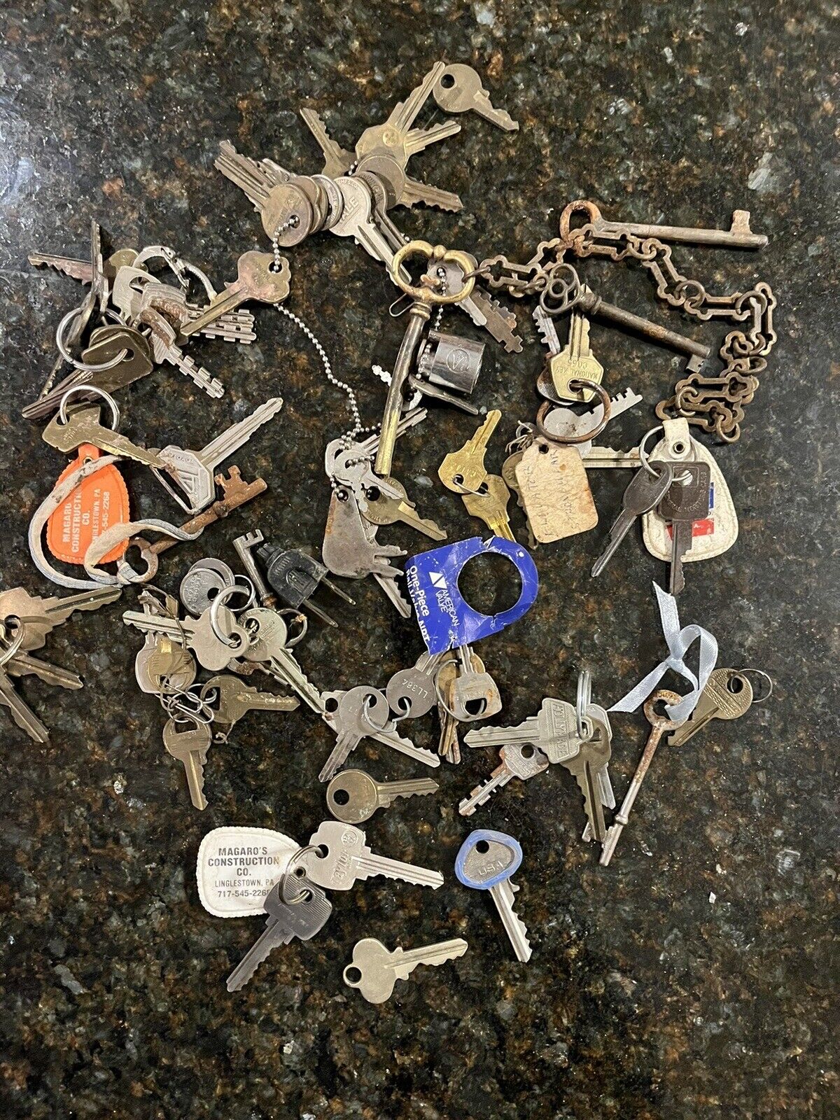 Vintage Key Lot Car Skeleton Locks