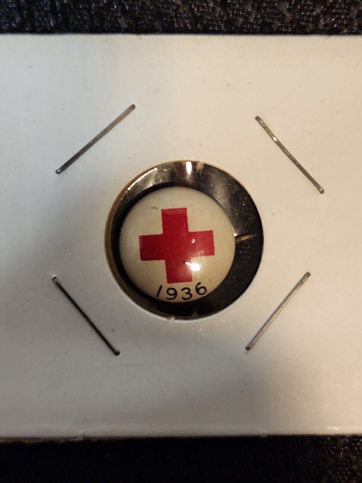 Pre WWII Era 1936 Red Cross Pin
