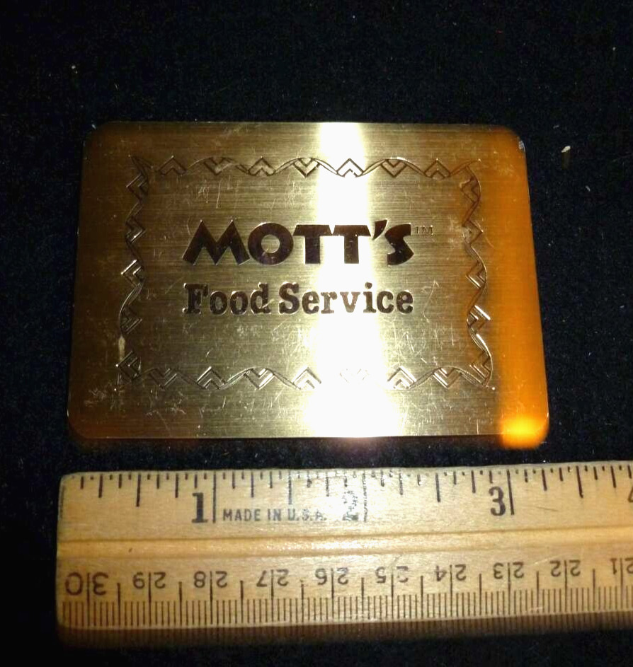 Vintage 1980's Motts Address/Phone List Magnetic Pocket Card, NOS