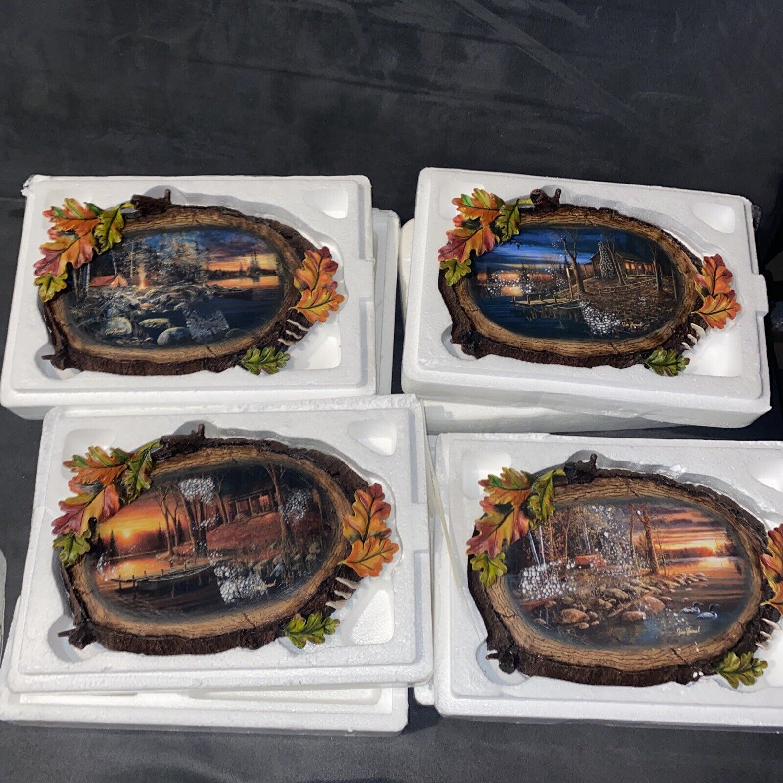 Jim Hansel Wood made of hand crafted resin multi color Bradford Complete Set