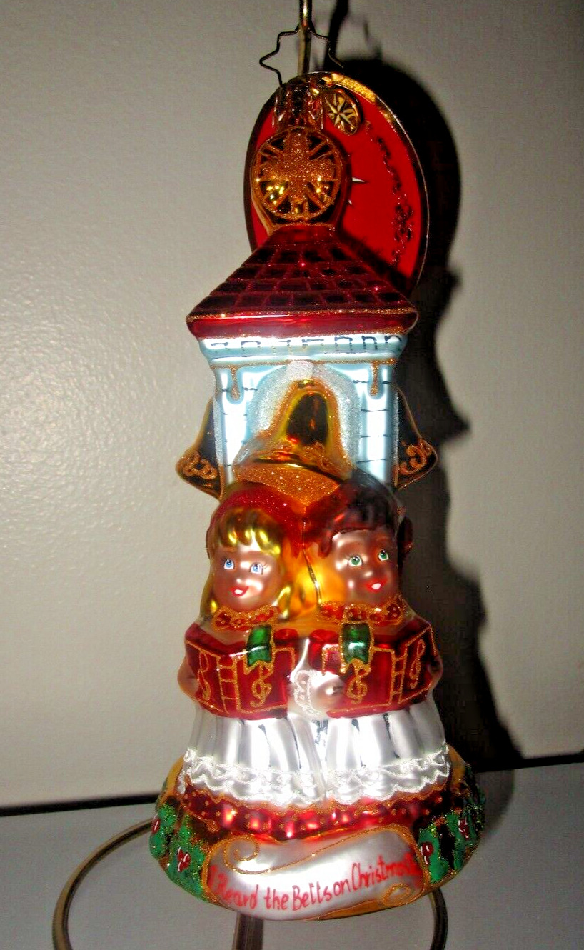 Radko THE SWEET SOUNDS OF CHRISTMAS I Heard the Bells Ornament 1020905 NWT New