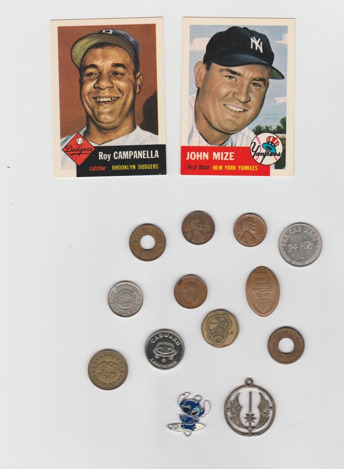 Junk Drawer Topps Archives Wheatback Good For Token Jedi Charm Elongated Penny +
