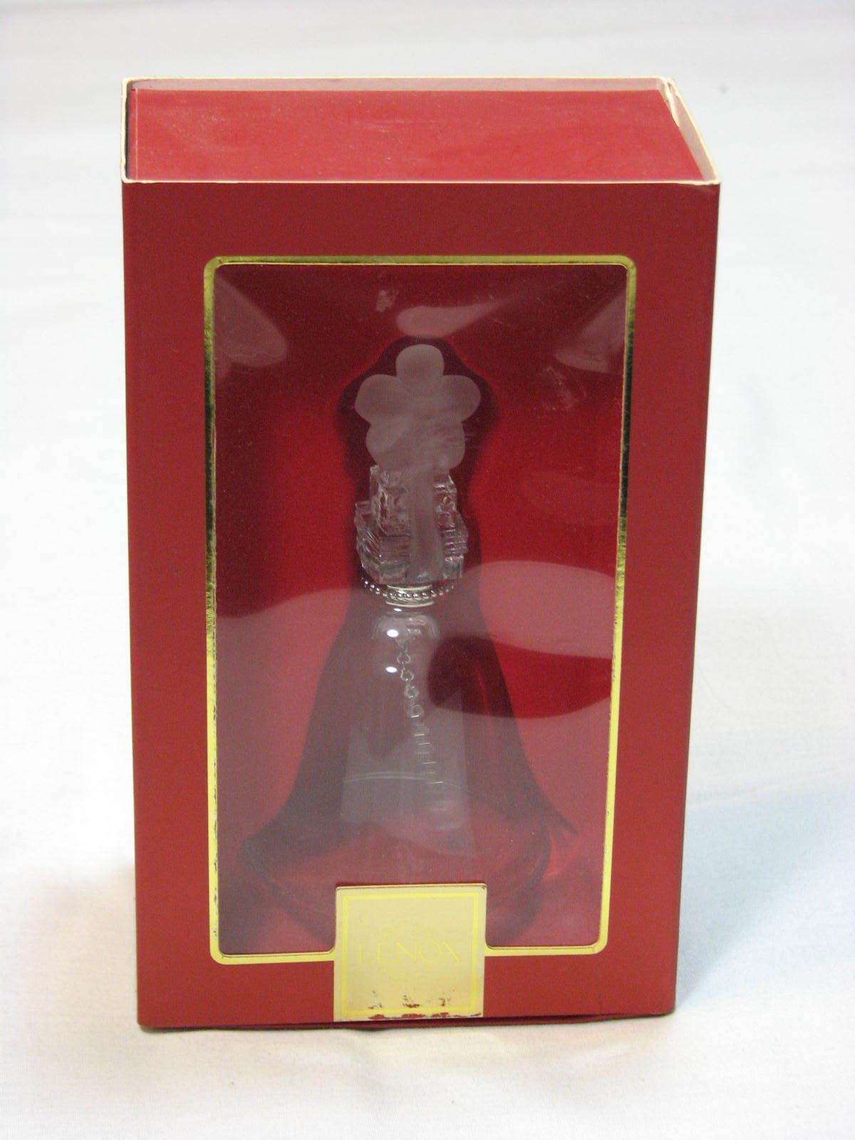 Lenox 2007 Annual Crystal Gift Tower Bell Christmas Holiday Czech Republic w Box