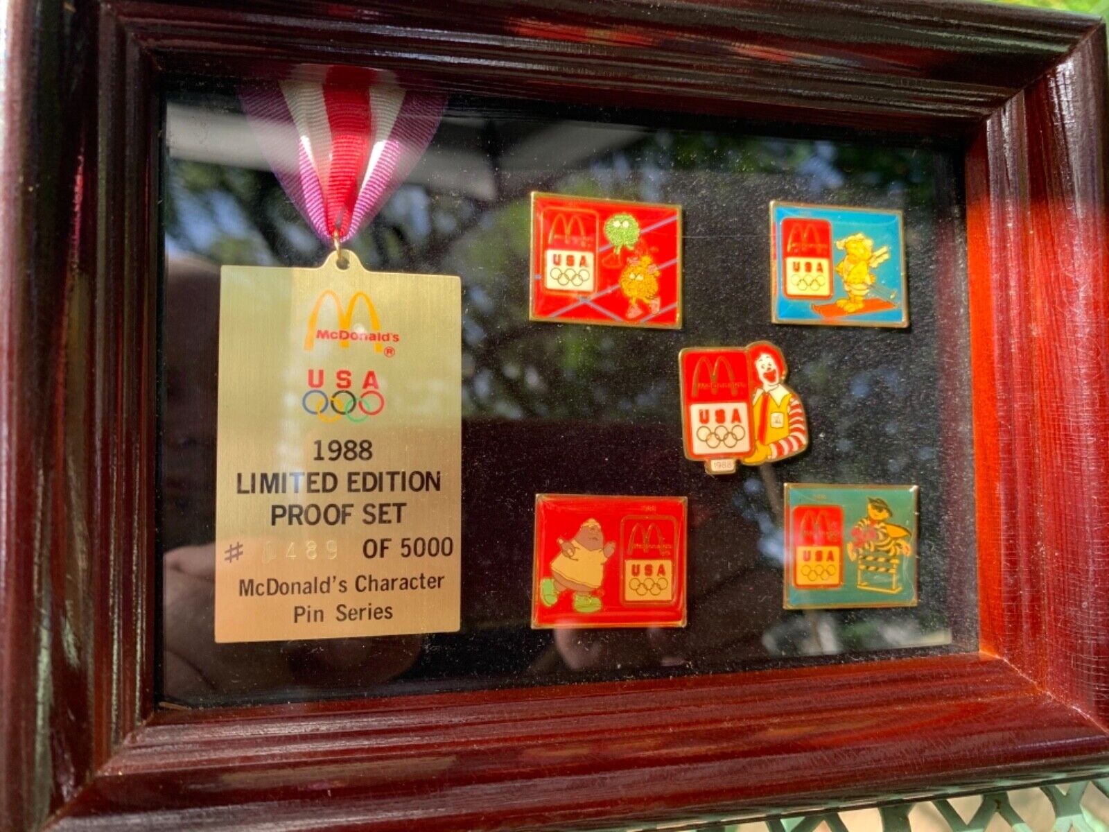McDonalds Olympics 1988 Limited Edition Proof Set Pins 489 of 5000