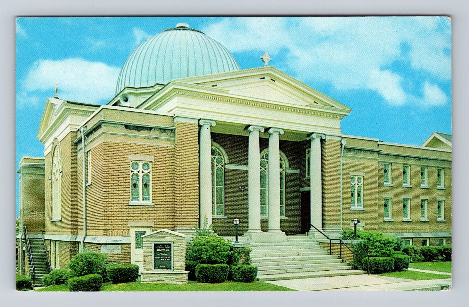 Mansfield OH-Ohio, St Matthew's Lutheran Church, Antique, Vintage Postcard