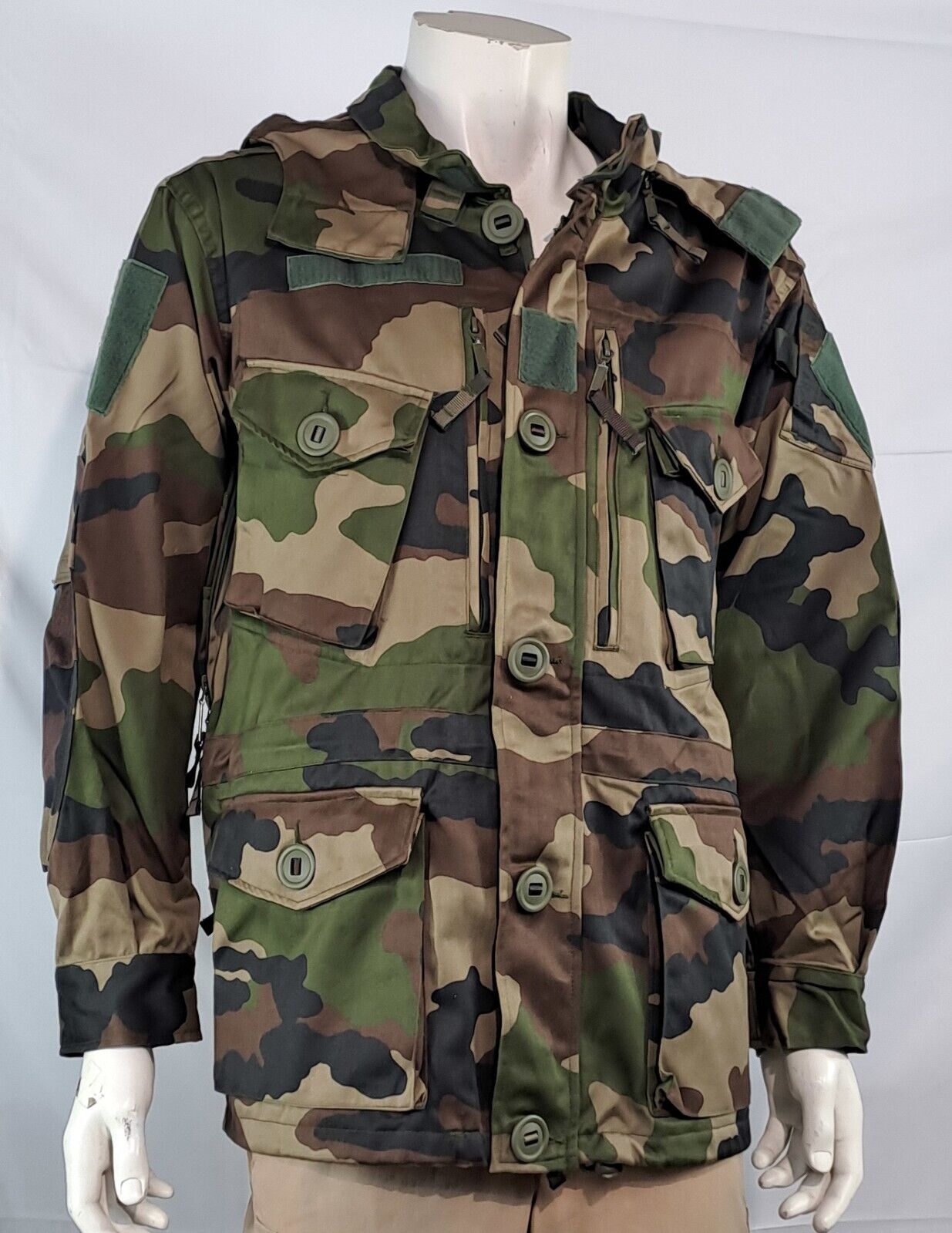 Genuine Surplus NEW French F3 CCE Felin Camo Jacket with Hood Camouflage