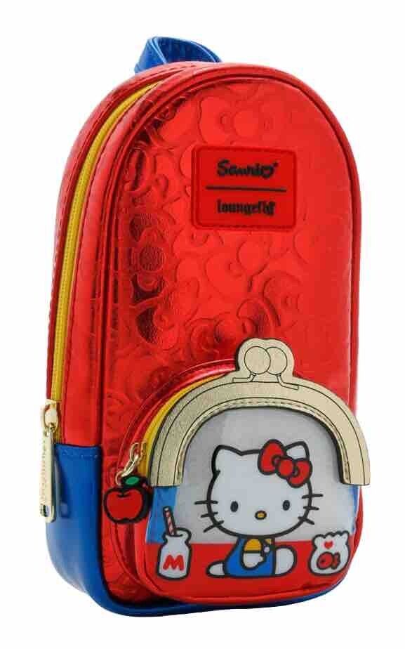 Loungefly Sanrio Hello Kitty 50th Anniversary Classic Mini Backpack Pencil Case