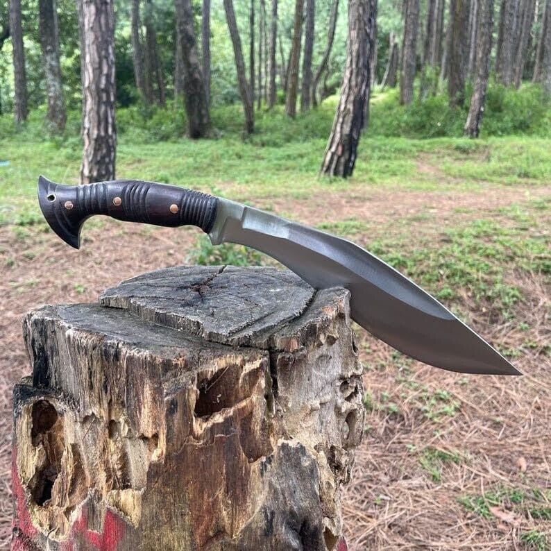 Custom Handmade Carbon Steel Blade Gurkha Kukri Knife | Hunting Knife | Camping
