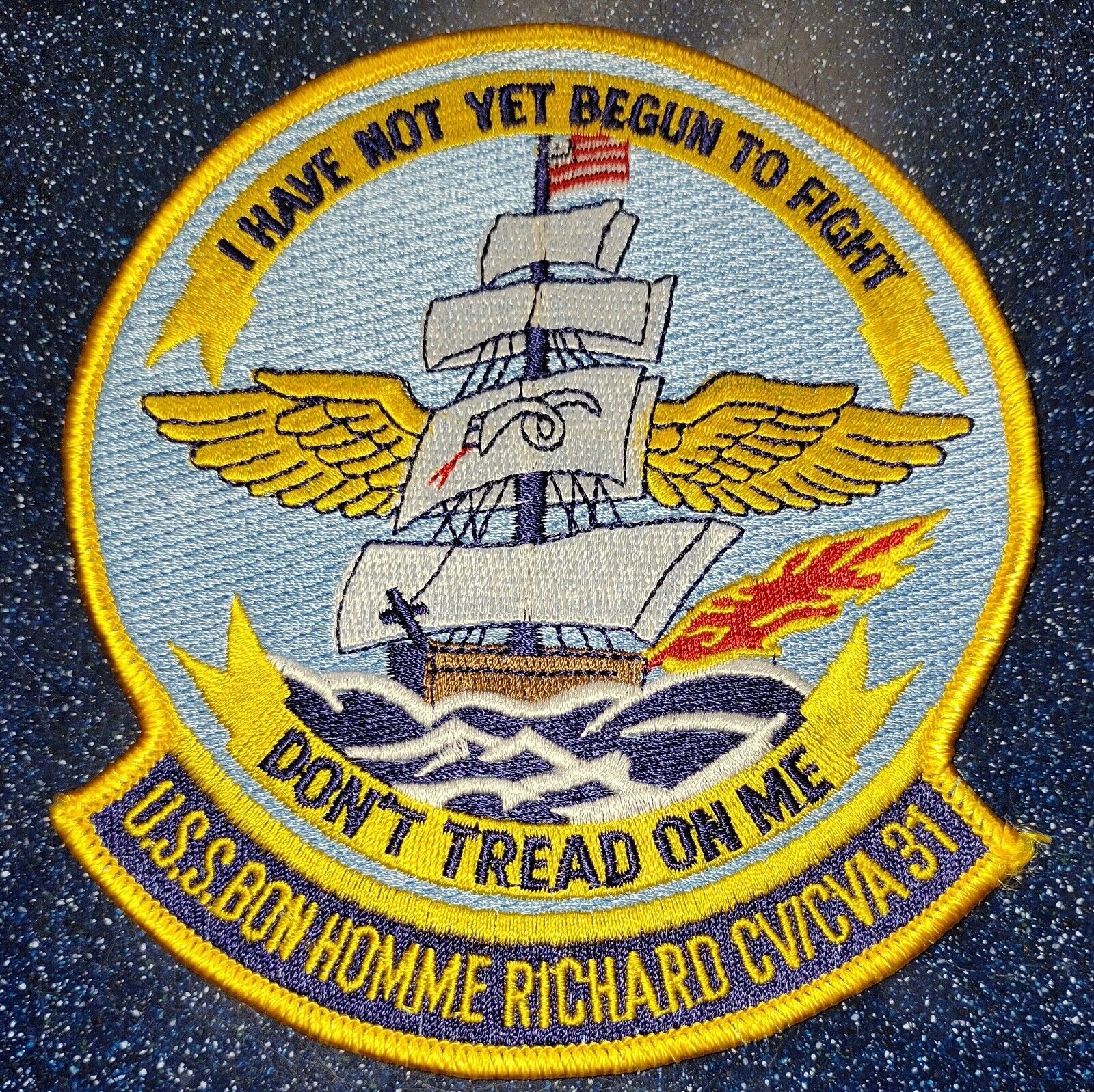 US Navy USS BON HOMME RICHARD  CV/CVA-31 Patch From Vietnam War Era