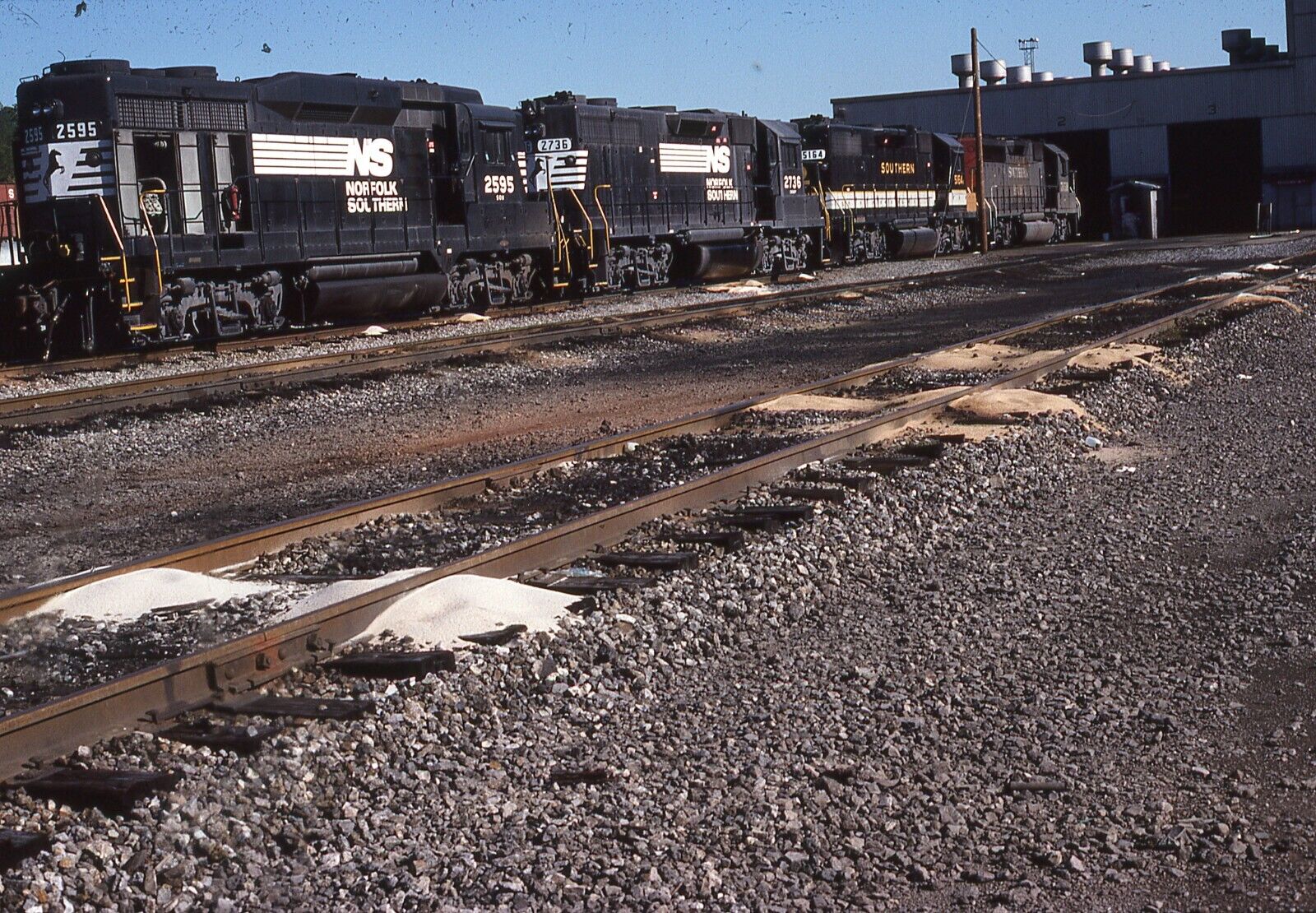 Original Train Slide Norfolk Southern GP-30  #2595 11/1982  Irondale Alabama