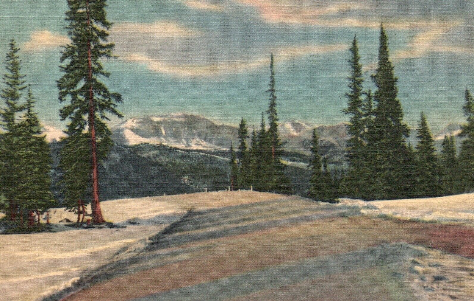 Postcard CO Summit of Monarch Pass Colorado 1939 Linen Vintage PC f225