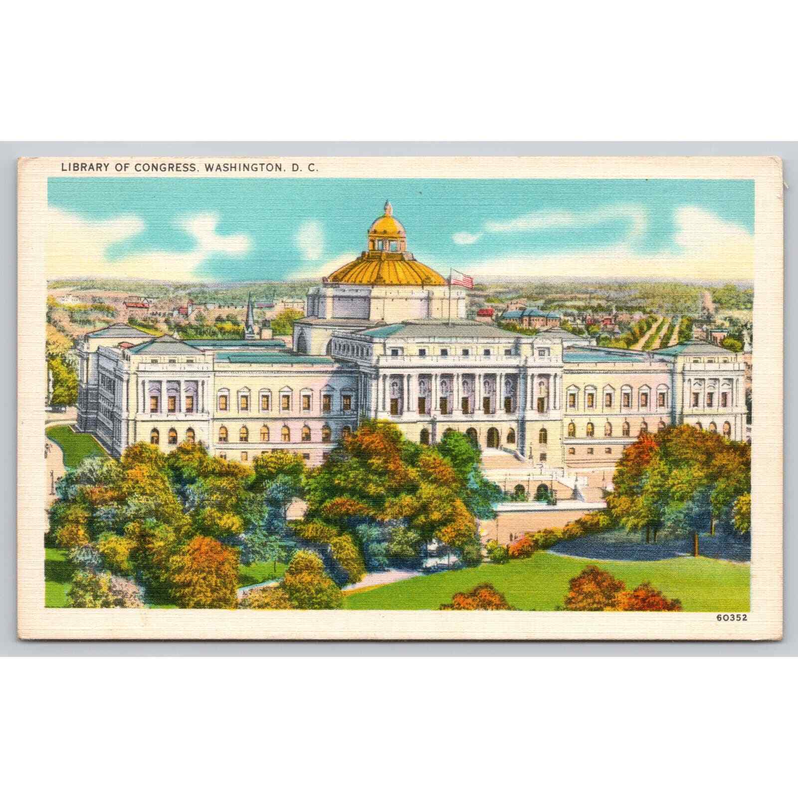 Postcard Washington D.C. Library Of Congress 11358