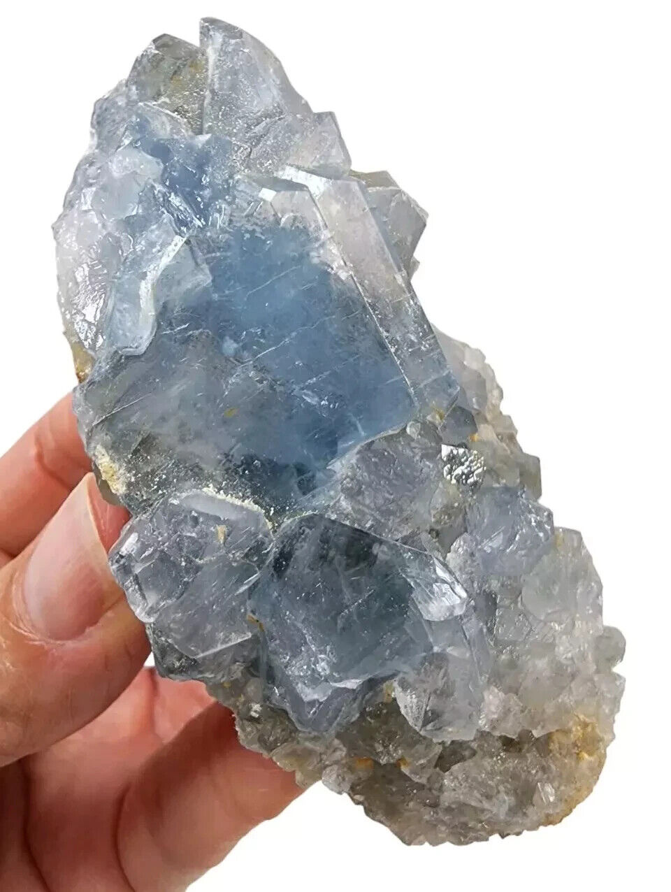 Blue Celestite Crystal Natural Specimen Madagascar 198.2 grams Angel Stone