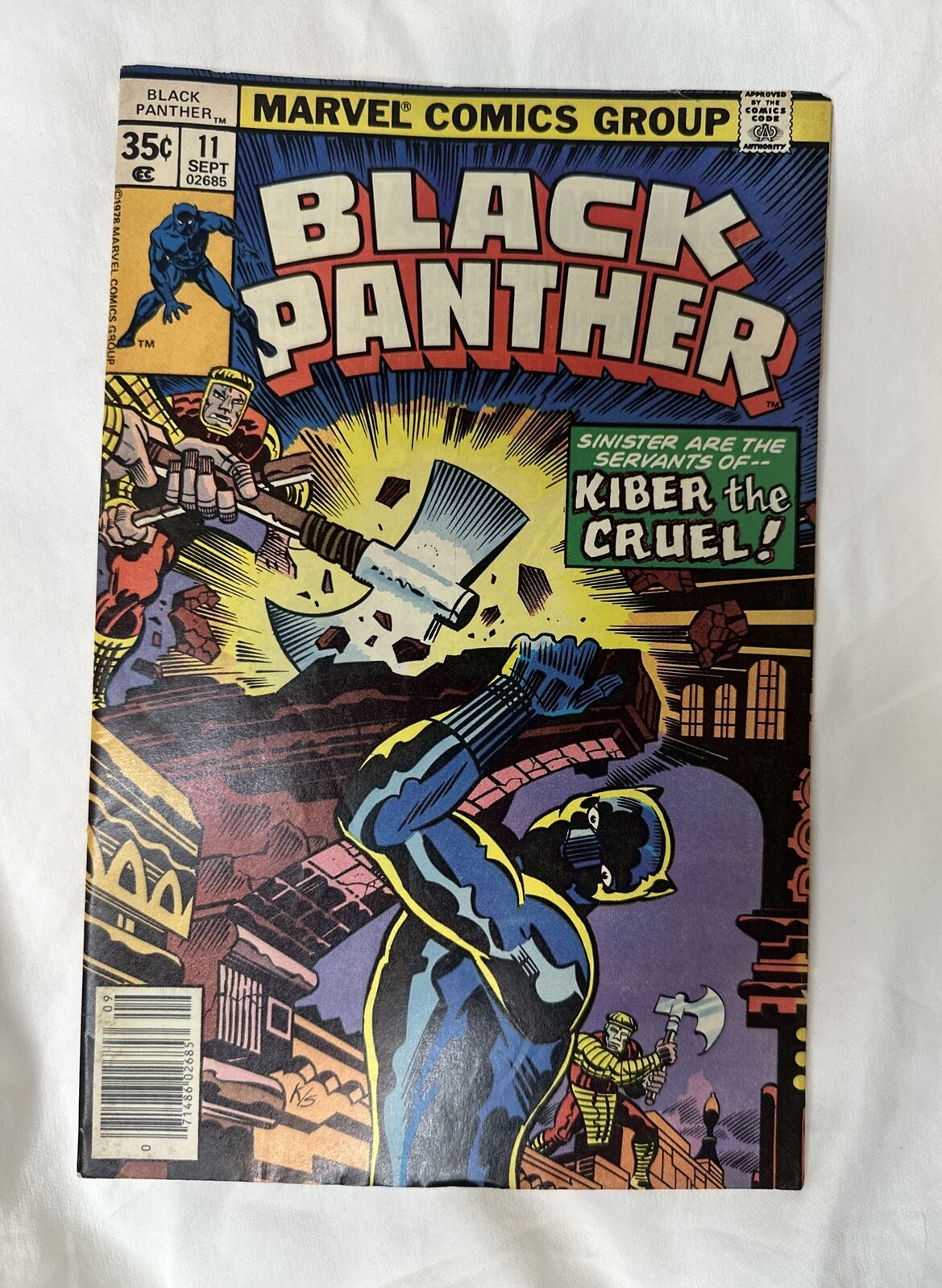 Black Panther #11 1st Appearance Kiber the Cruel Jack Kirby Art Marvel 1978