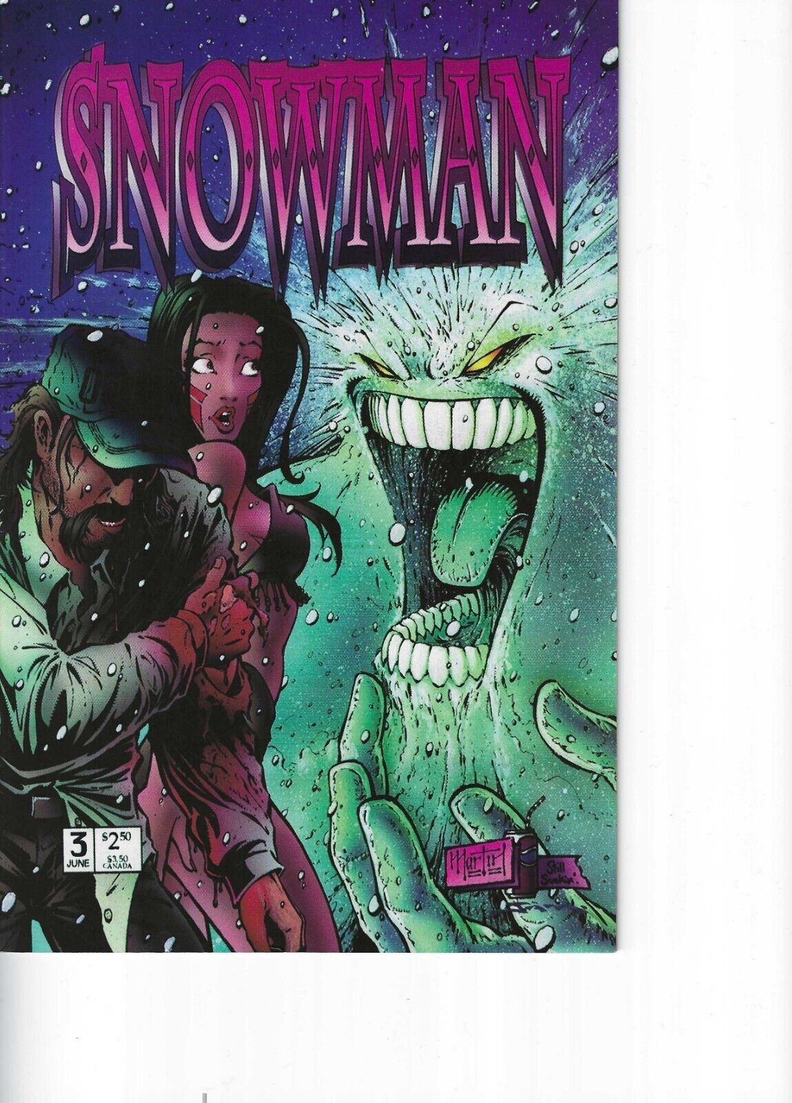 Snowman #3 Matt Martin 1996 Hall of Heroes