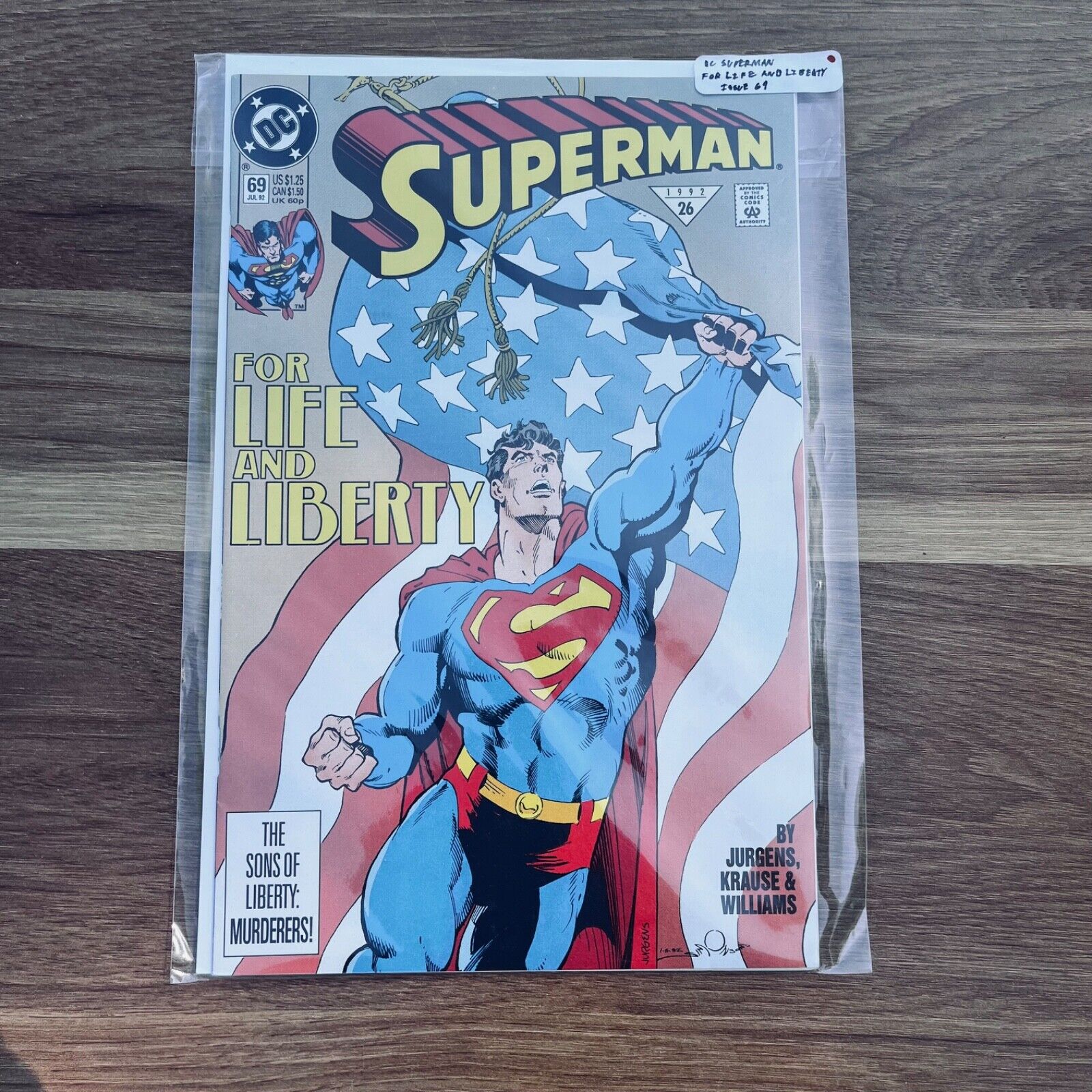 DC comics Superman For Life and Liberty NM 