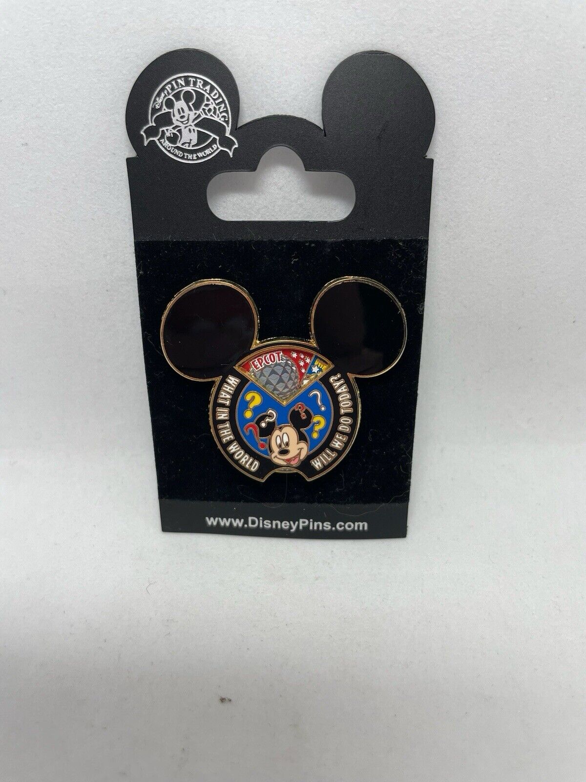 Disney What In the World Will We Do Today Mickey Spinner 4 Parks MGM Pin NOC