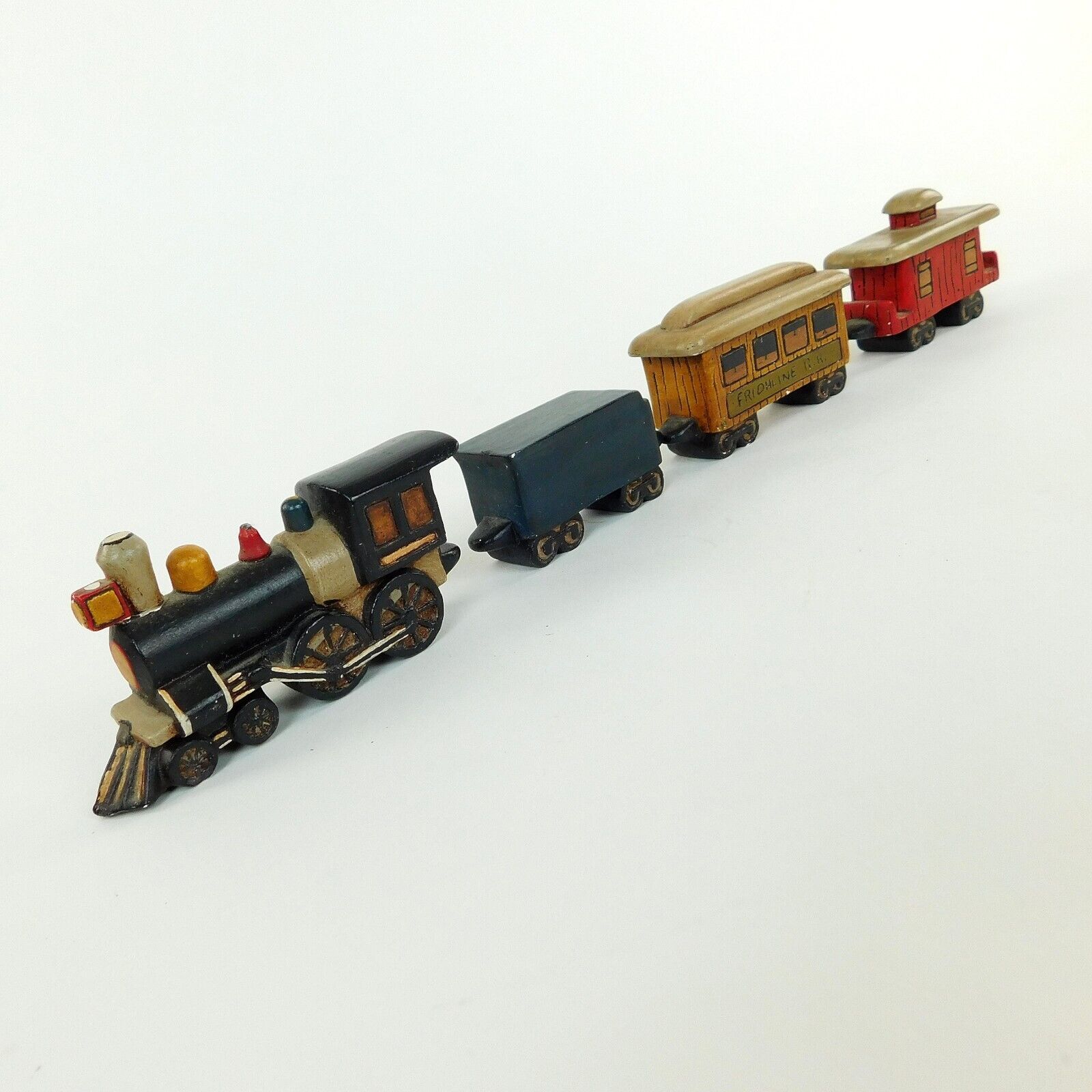 Vintage Handmade 4 piece Ceramic Train Set Sue 1973 Approx  1\