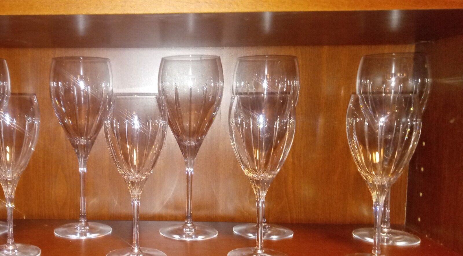 Lot of 8 Christofle iriana  wine glasses  7.8 
