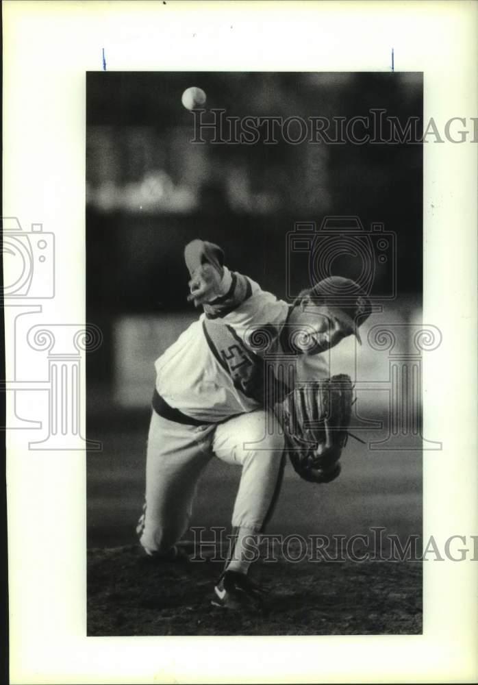 1991 Press Photo St. Paul\'s High baseball player Gary Schexnaildre - nos30332