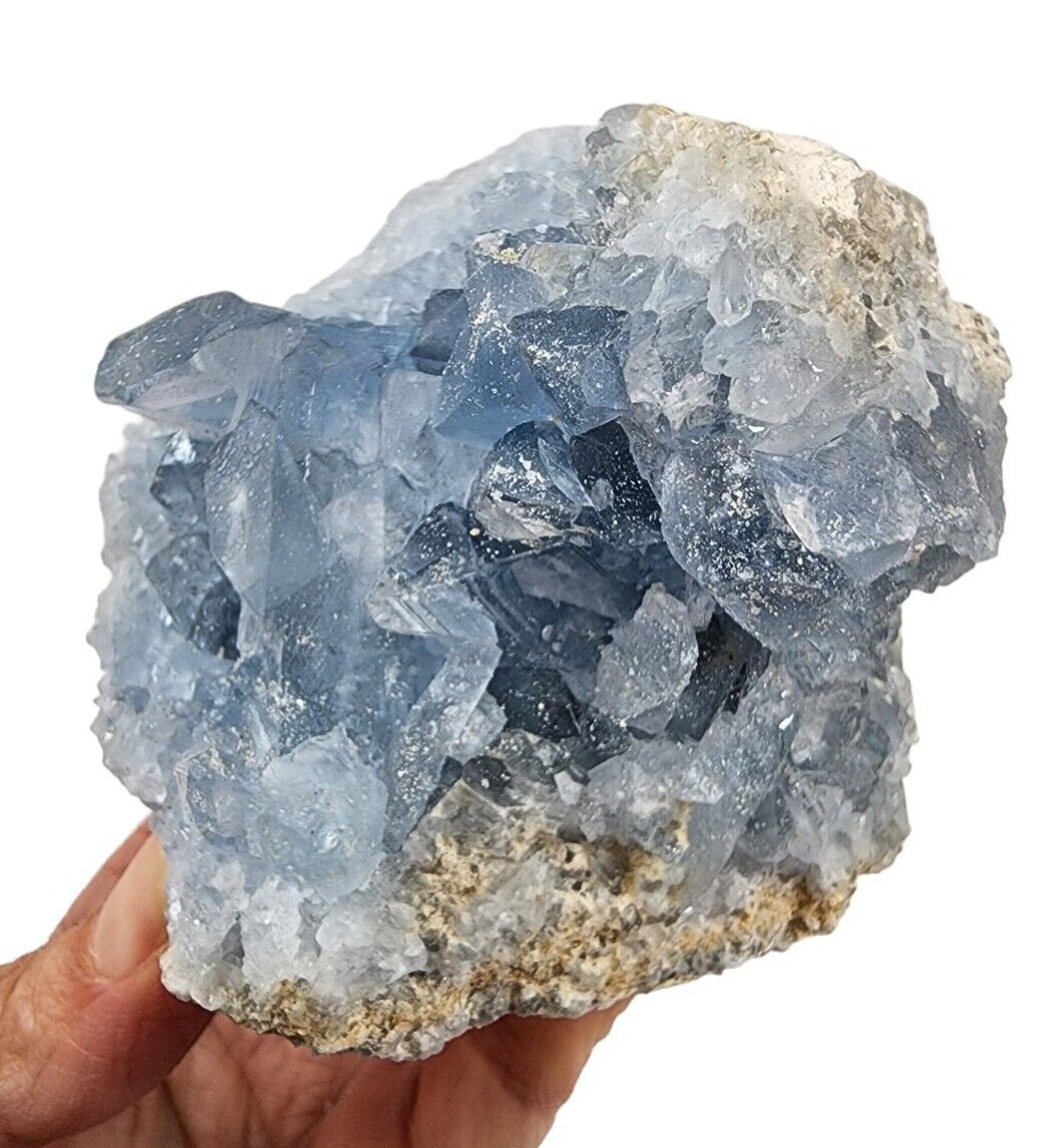 Blue Celestite Crystal Madagascar 3 lbs. 1.7oz.