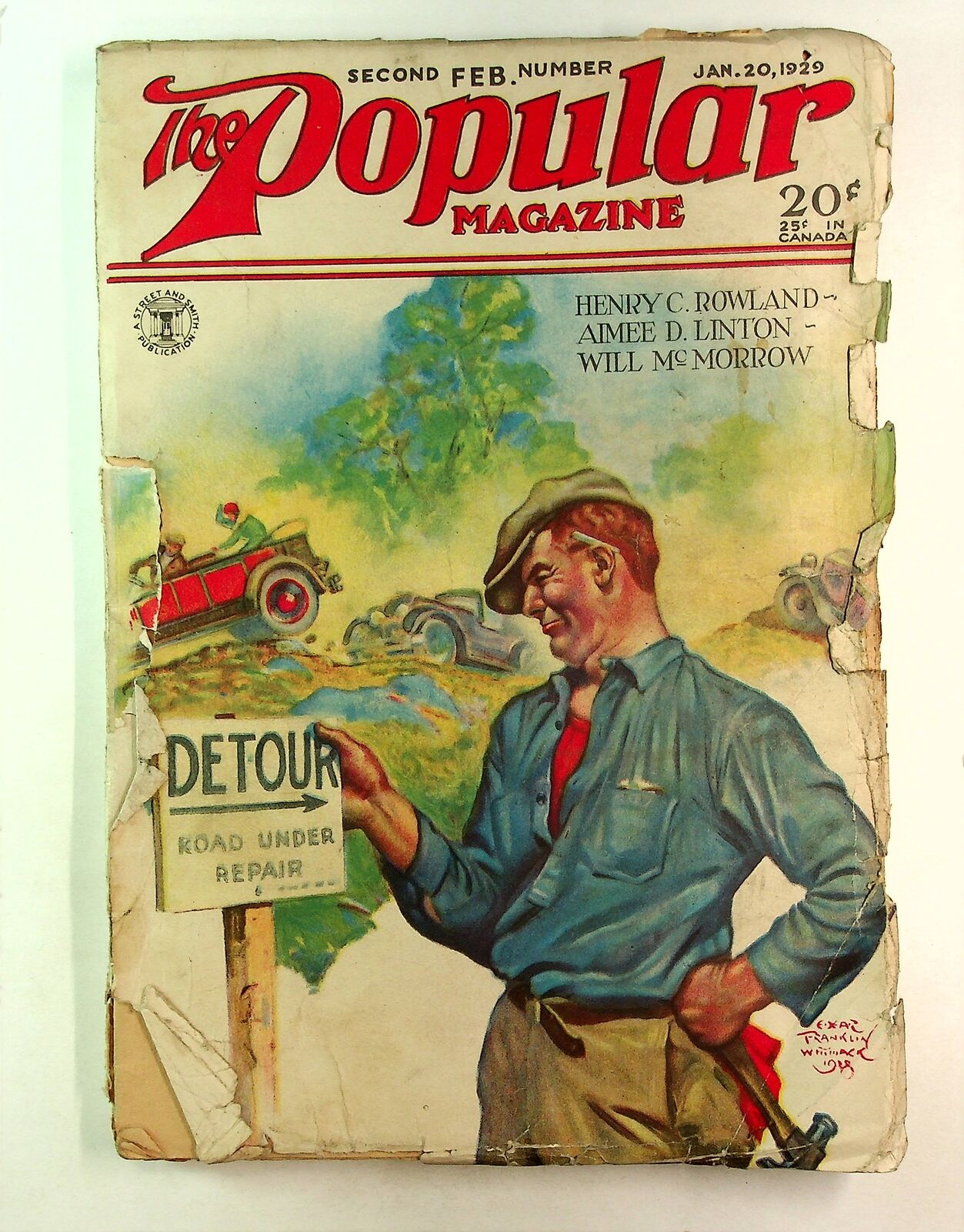 Popular Magazine Pulp Feb 1929 Vol. 94 #5 FR