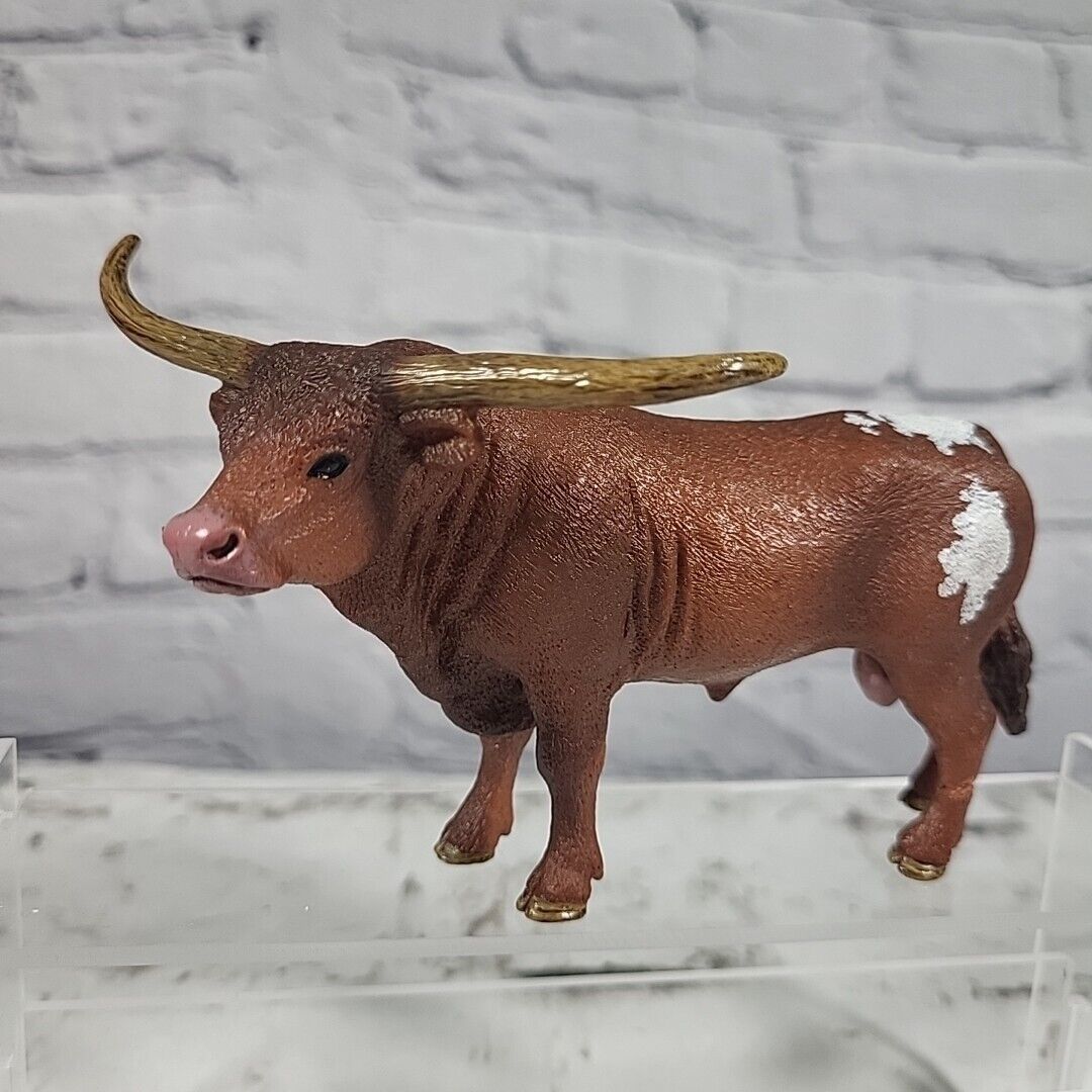 Schleich Texas Longhorn Bull Animal Figure #13866