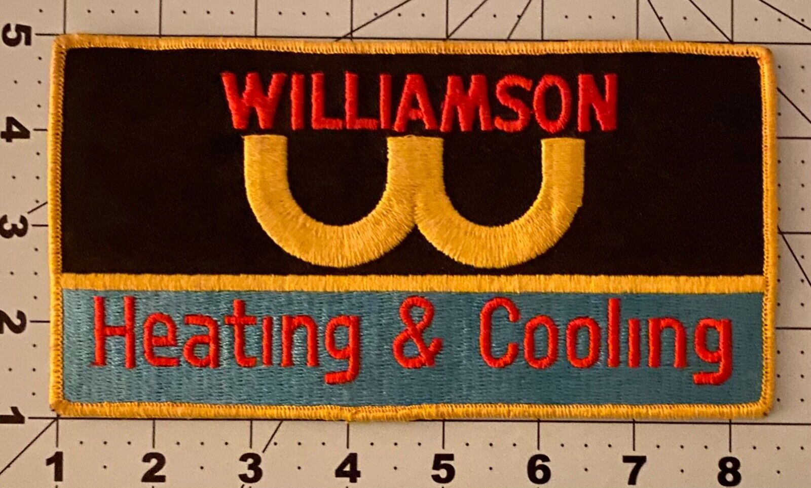 WILLIAMSON HEATING & COOLING Clear Lake Indiana Large Embroidered Back Patch