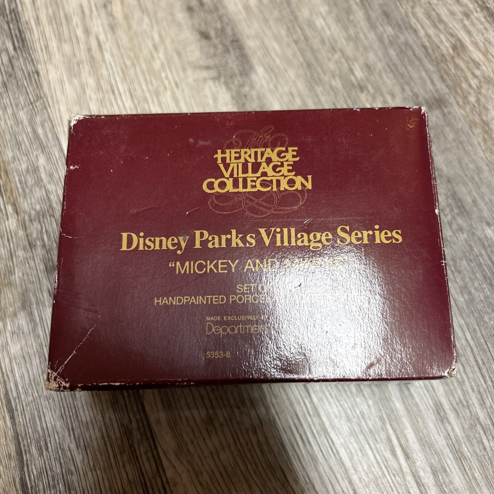 Disney Parks Village Series Mickey And Minnie Department 56