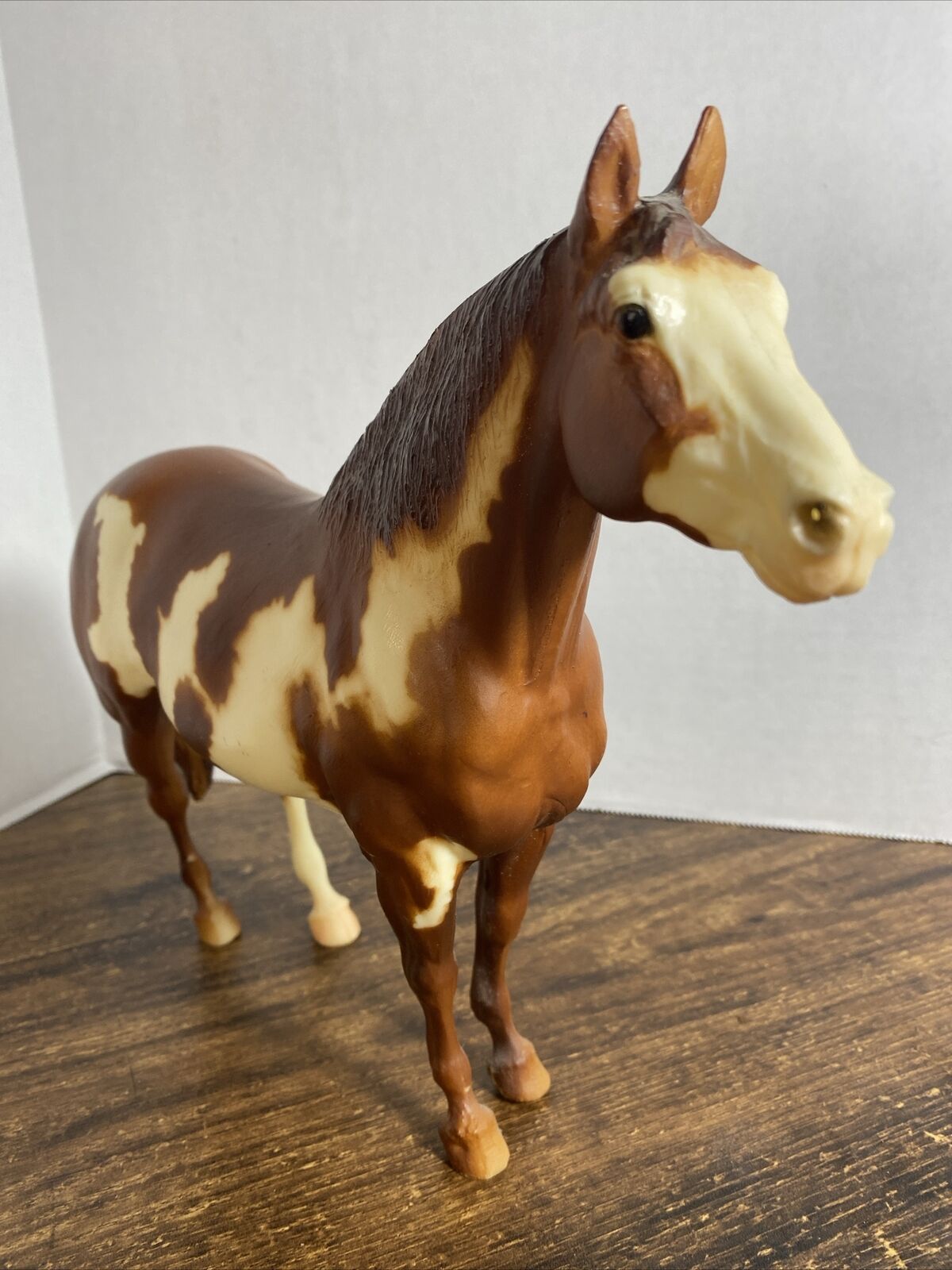 Vintage Breyer #51 Yellow Mount 1970's Chestnut Paint Horse made in USA 