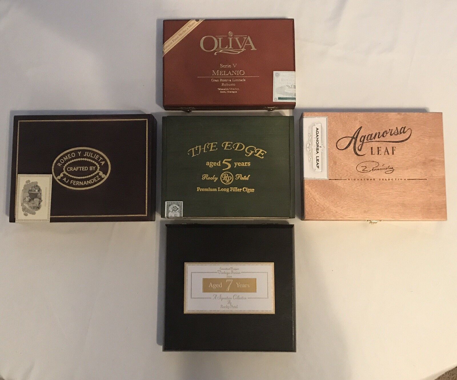 Lot of 5 - Premium Random - Wooden Cigar Boxes ***MIXED VARIETY***MAY SALE***