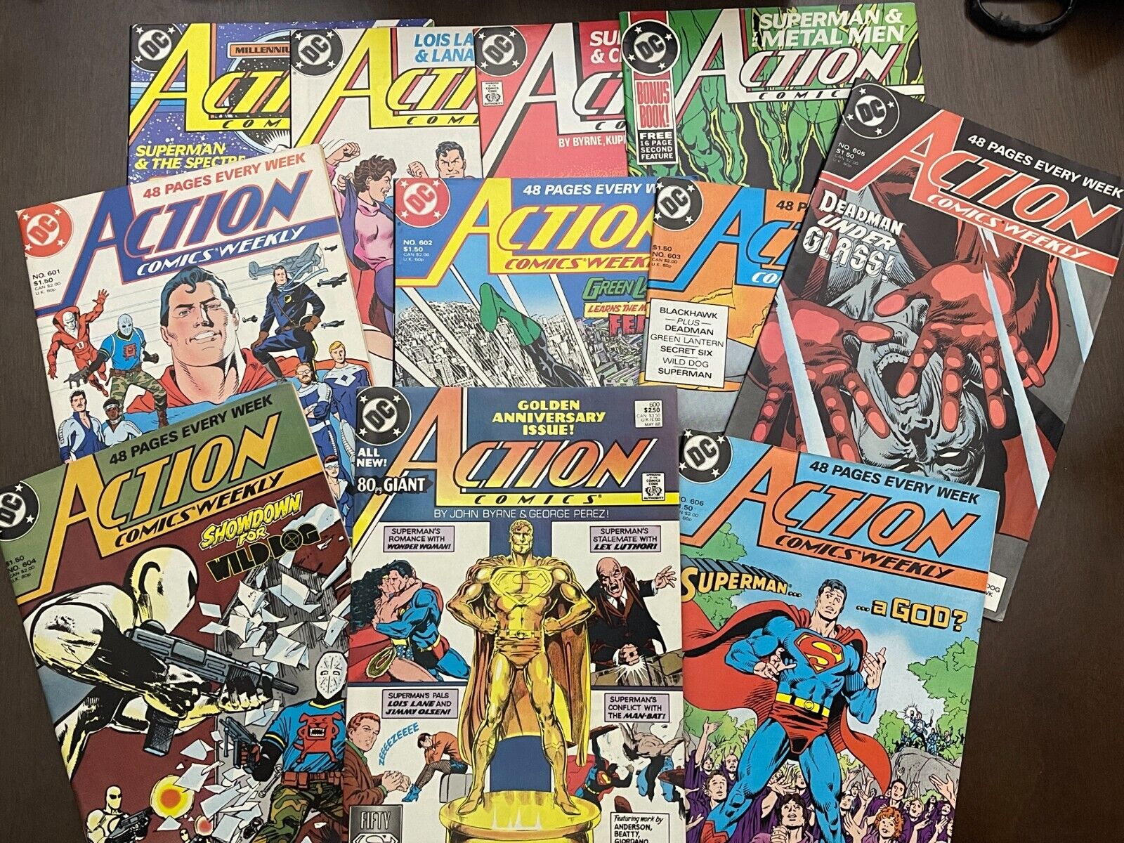 DC Action Comics #596-606 -Lot of 11 RUN - See Pics for Condition - Superman 600
