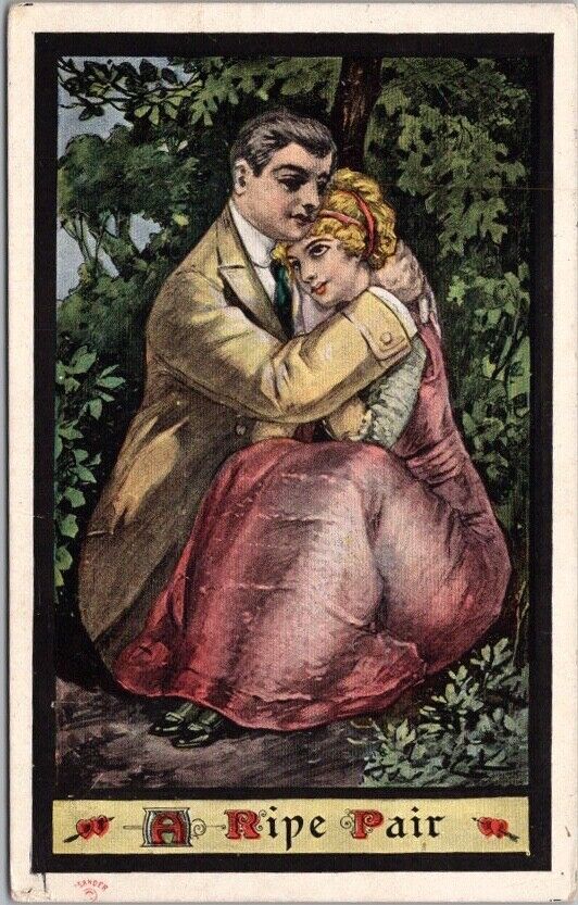 Vintage Romance Greetings Postcard \