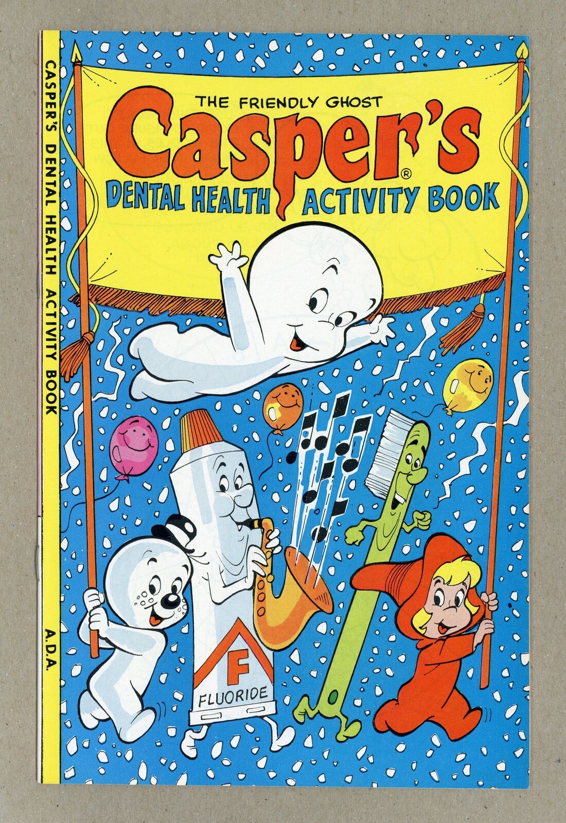 Casper the Friendly Ghost\'s Dental Health Activity Book #0 NM- 9.2 1977