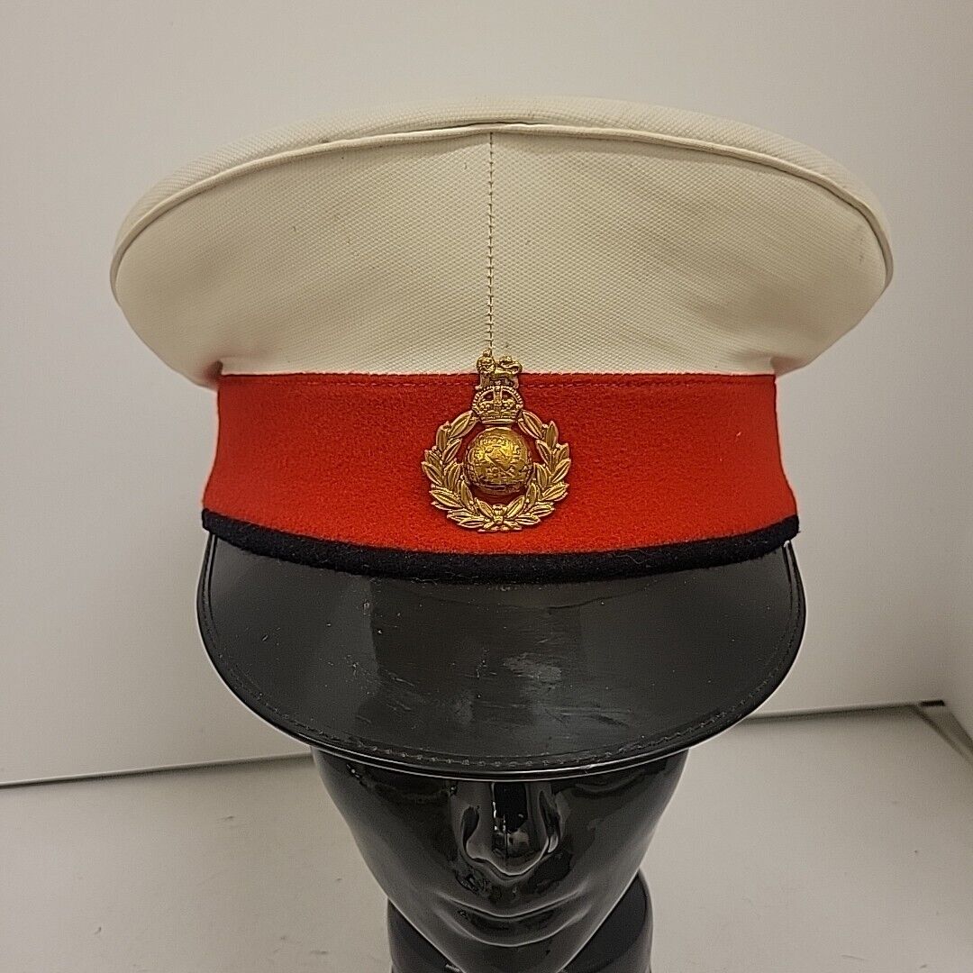 Vintage British Royal Marine visor cap Johnson