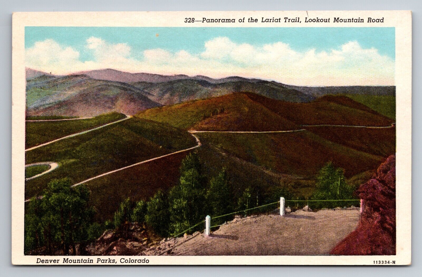 Panorama Of The Lariat Trail Lookout Mountain Road Colorado Denver Parks