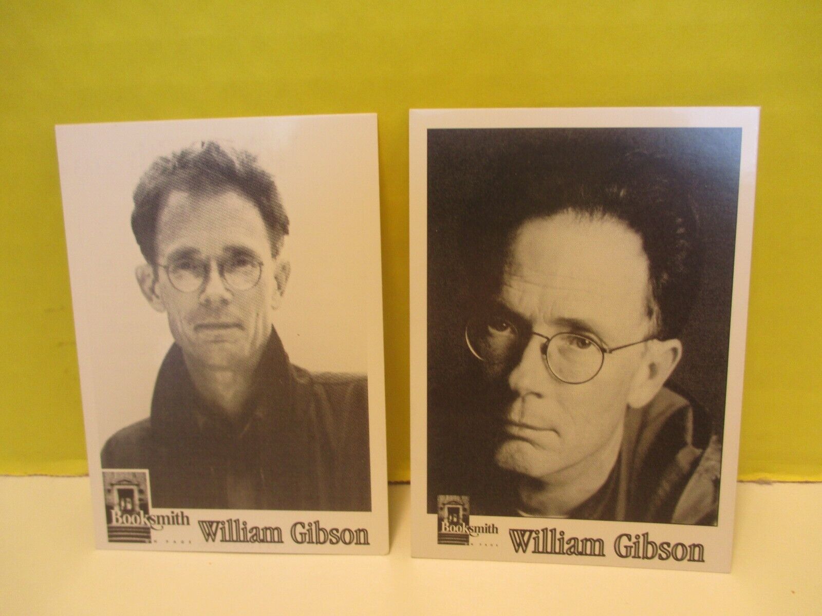 Booksmith Author Trading Cards set of two WILLIAM GIBSON #s 333 + 573