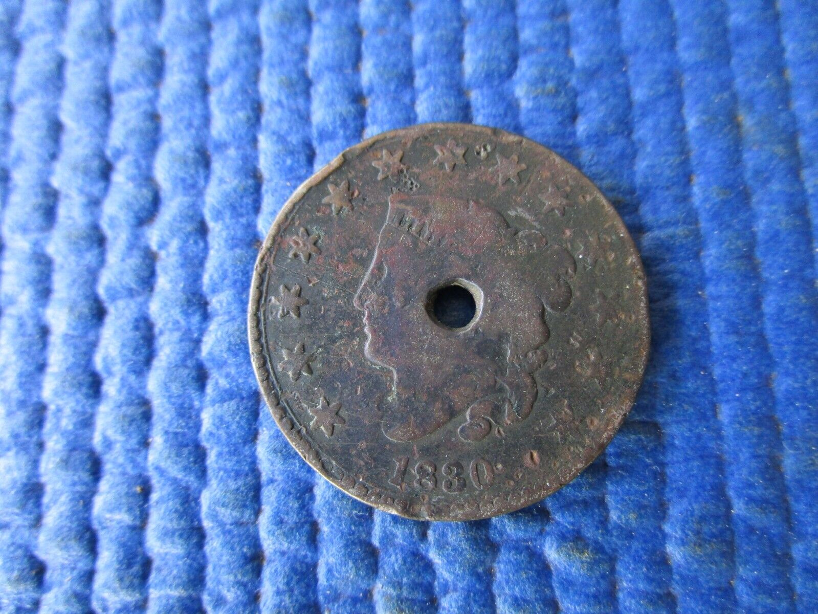 Antique Civil War Era Large Copper Cent Dated 1830