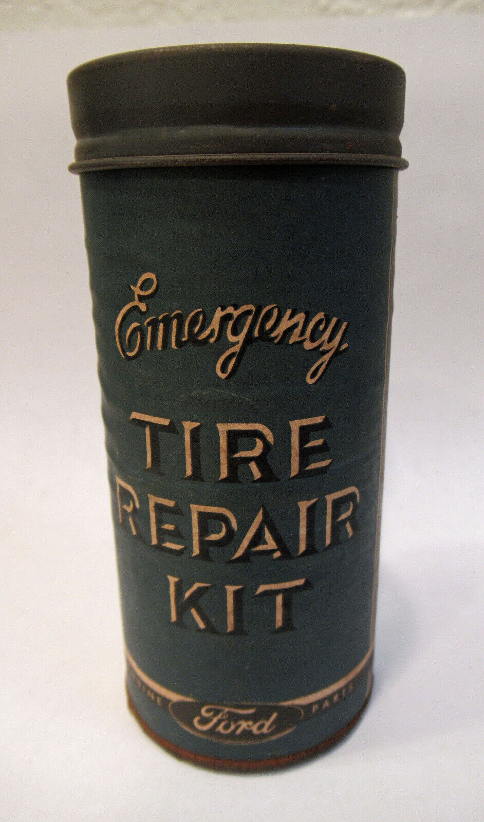 Vintage 1940s 1950s Ford Emergency Tire Repair Kit Can Ford Motor Company