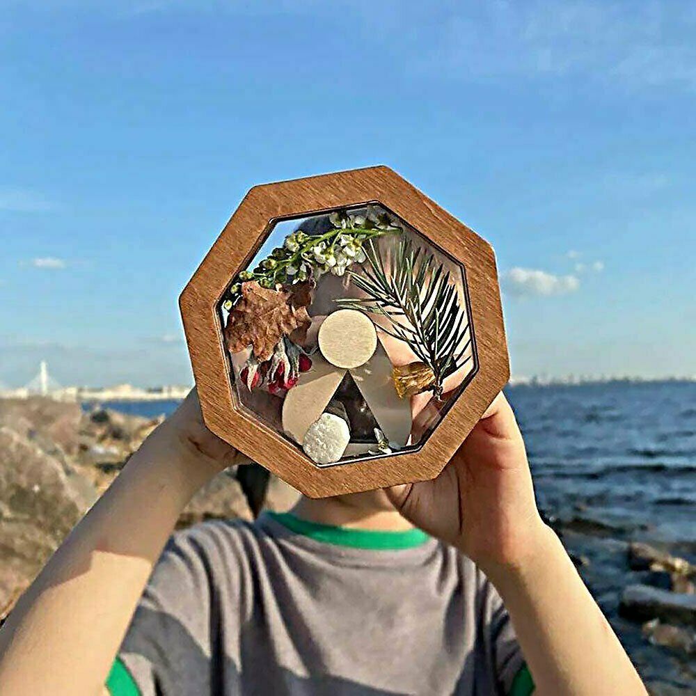 Wooden Kaleidoscope Toys Gifts DIY Kaleidoscope Kit Classic Children Toddler Toy