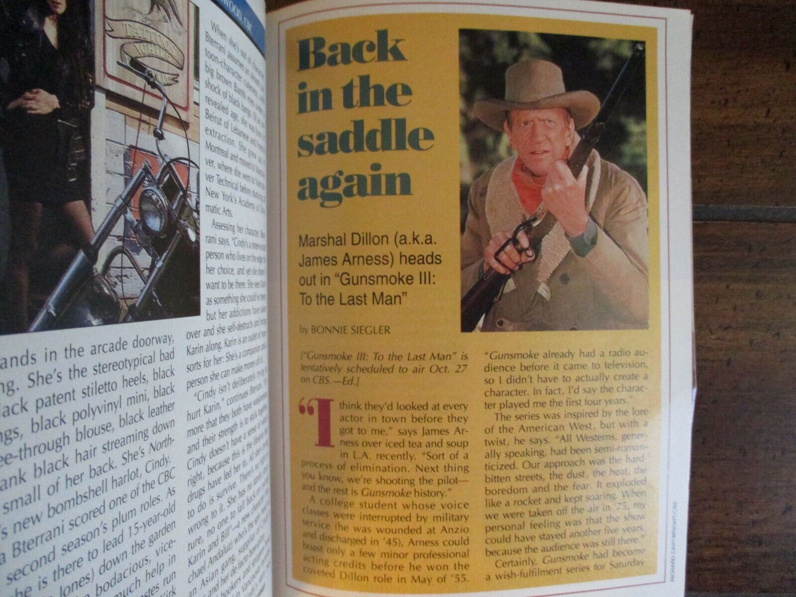 Oct 26-1991 TV Guide Maga(JAMES  ARNESS/GUNSMOKE III/MARCY WALKER/ALBERT SCHULTZ