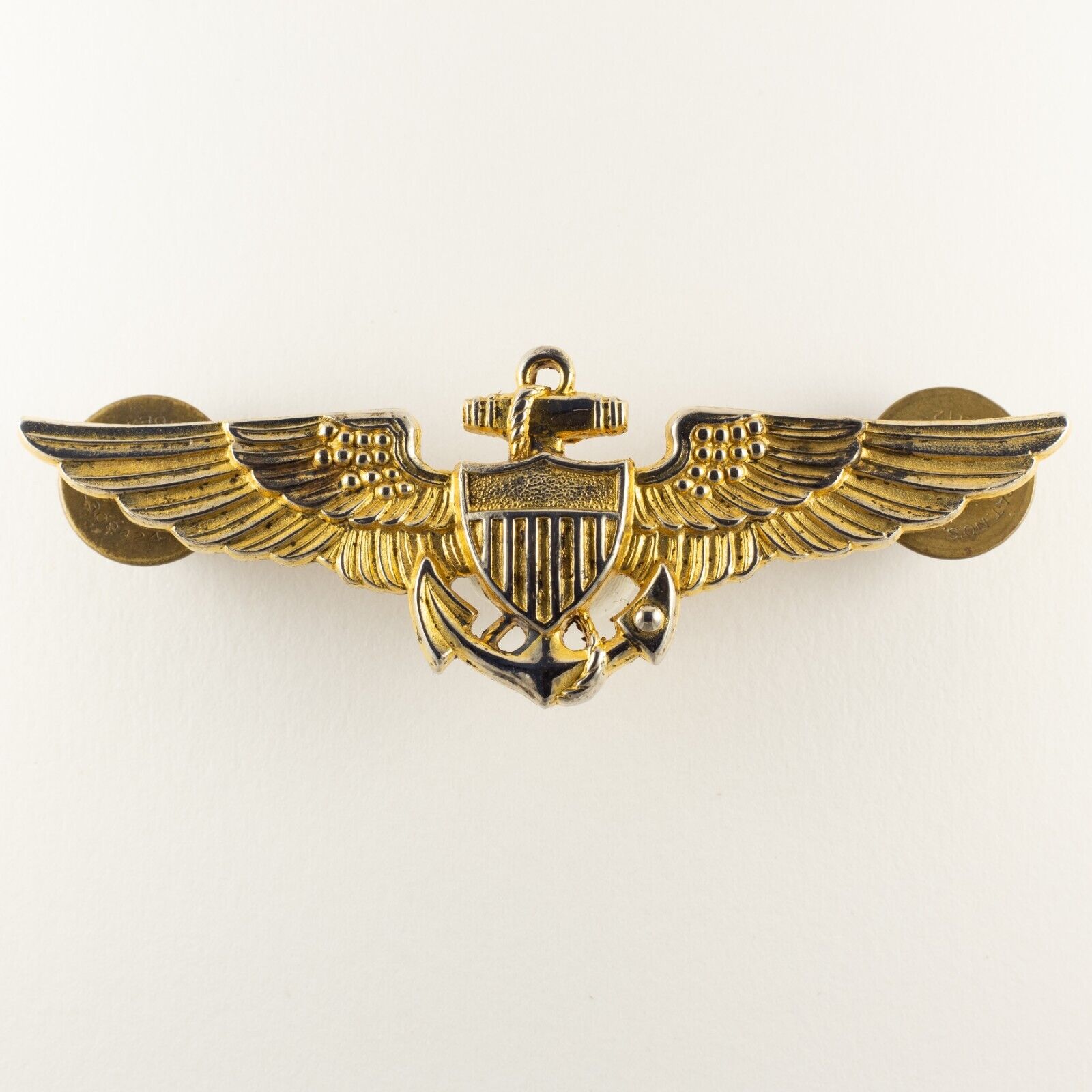US Navy/Marines Naval Aviator Patent Badge 39-45 - Naval Aviator Badge