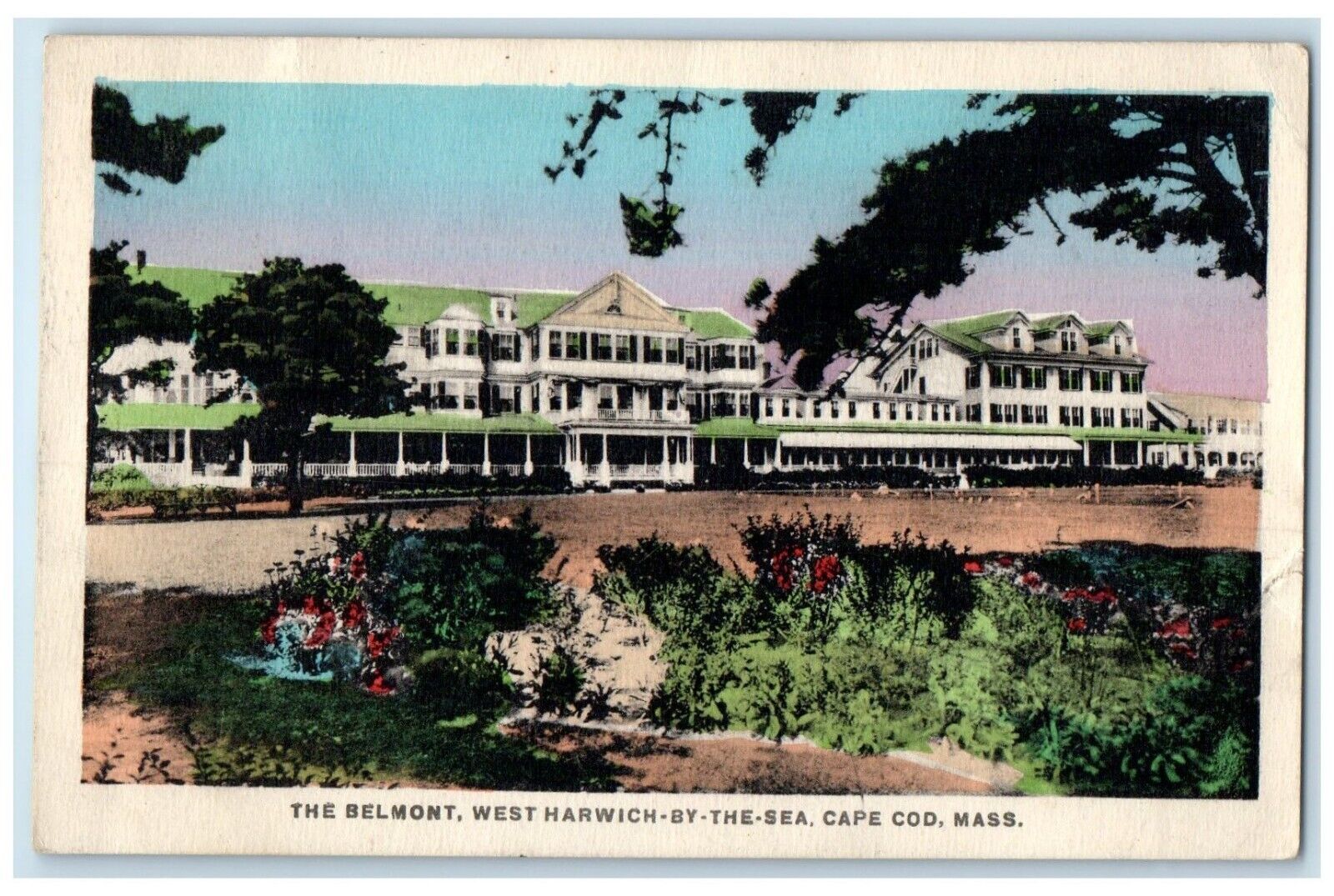 1929 Belmont West Harwich Sea Cape Cod Massachusetts MA Vintage Antique Postcard