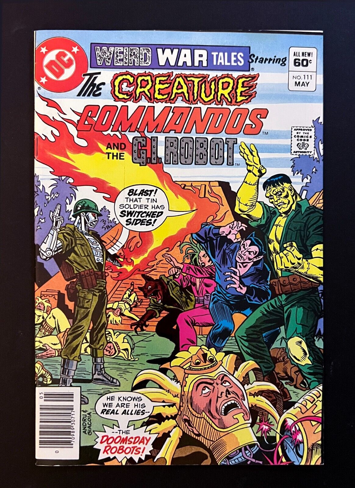 *Weird War Tales* #111 Nice Copy Creature Commandos & G.I. Robot DC Comics 1982