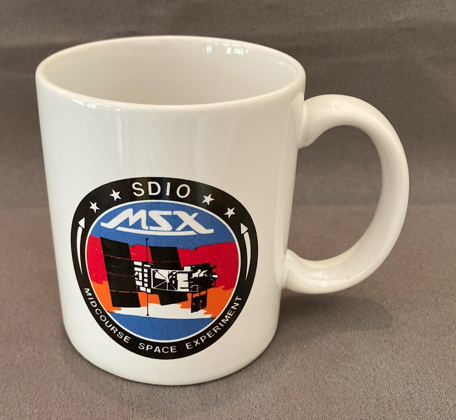 Midcourse Space Experiment MSX SDIO BMDO DoD Ceramic Mug - Unused