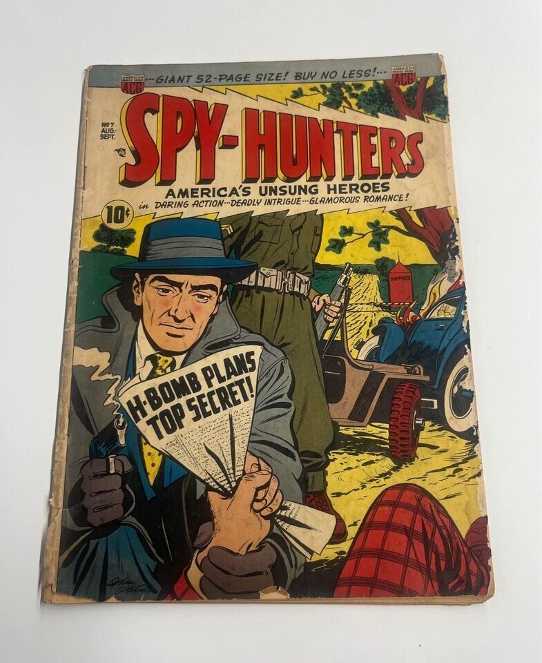 Spy-Hunters Comic Book NO. 7 Aug-Sept 1950