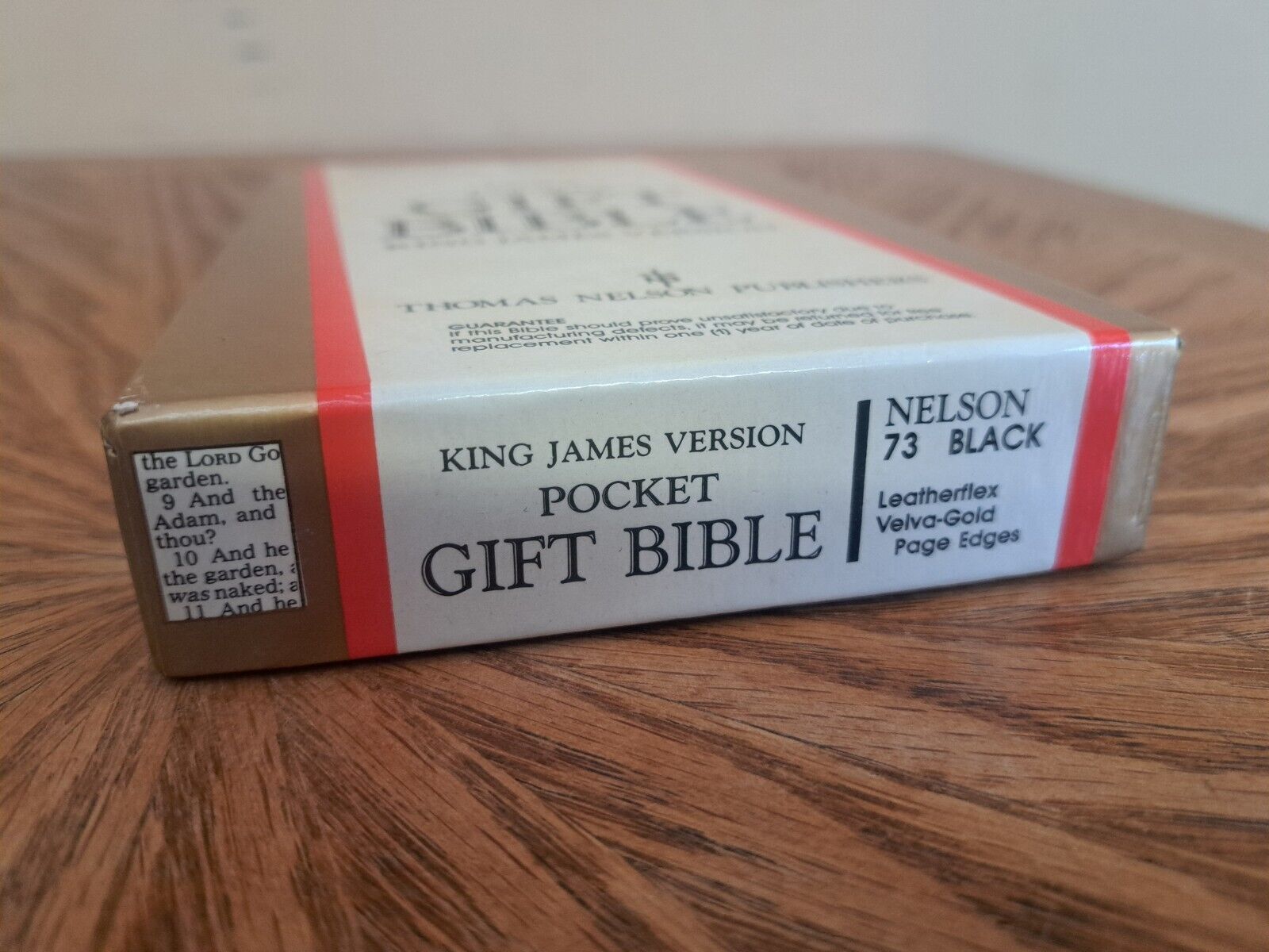 NEW OLD STOCK Nelson KJV Pocket Gift Bible #73 1970\'s