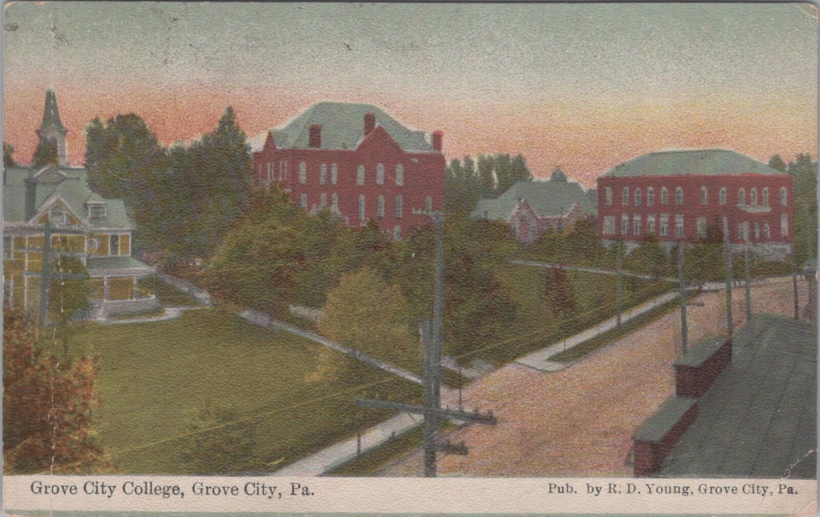 Grove City College Grove City Pennsylvania Postcard