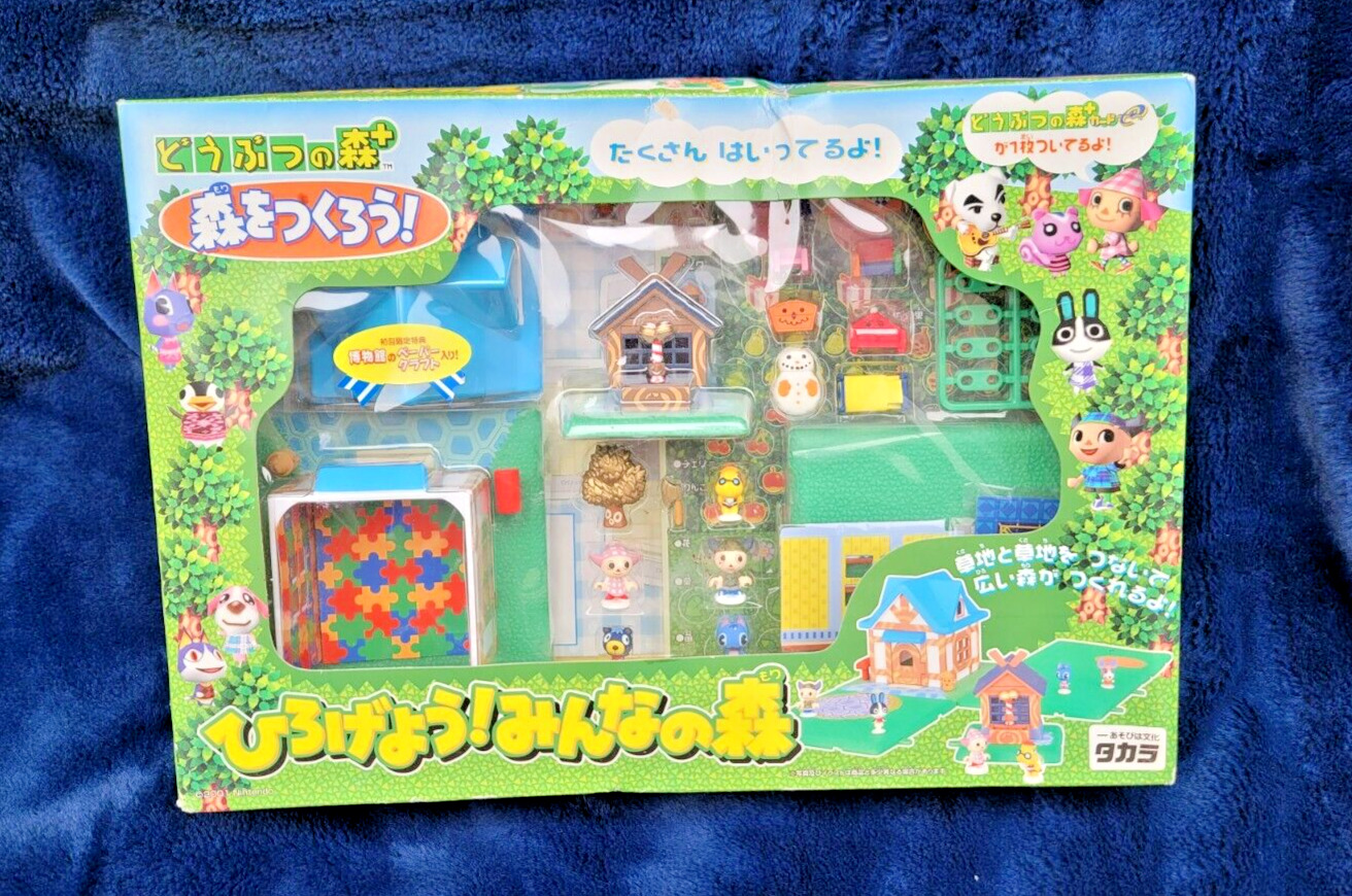 Nintendo Animal Crossing Play House Set Figures Collection Takara 